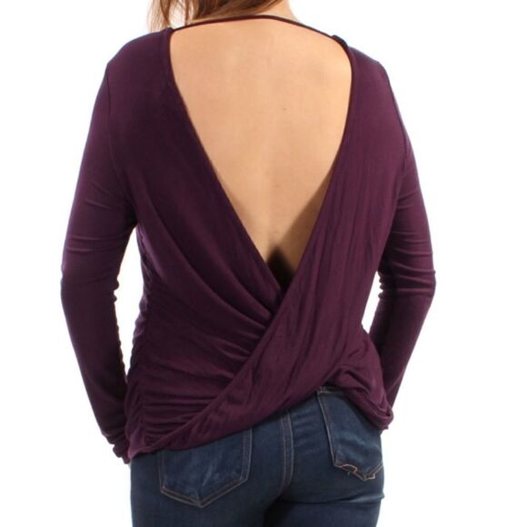 Chelsea Sky Women's Open Draped Back Top - Picture 3 of 4